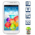 4.7 pulgadas GT-A9500 Android 4.2 Smartphone SP6820A 1GHz Dual SIM Dual Cameras Bluetooth WiFi 256MB (Blanco)